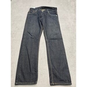 Levi Strauss Co 514 Straight Fit Dark Wash Denim Jeans Mens W30 L30